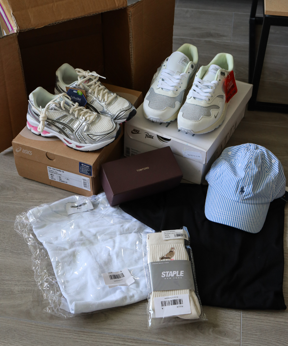 Fishgoo Summer Haul to Netherlands · Patta Nike, Ralph Lauren & Asics — Fishgoo haul arrival photo